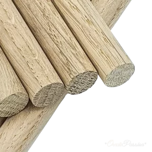 Oak Dowel 10mm x 300mm Length - Pack of 10 Dowels