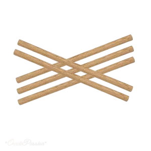 Oak Dowel 10mm x 450mm Length - Pack of 5 Dowels