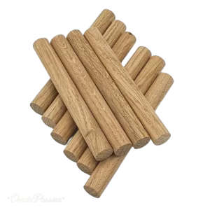 Oak Dowel 25mm x 200mm Length – Pack of 10 Dowels