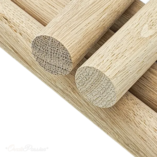 Oak Dowel 20mm x 440mm Length - Pack of 5 Dowels