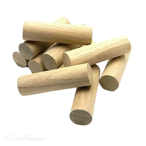 Oak Dowel 25mm x 100mm Length -10 Pack of Dowels