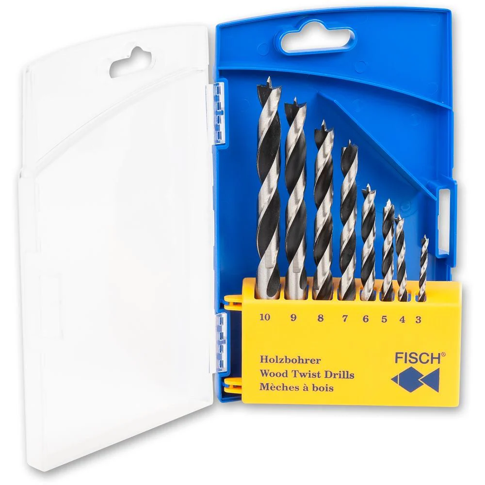 CV Wood Twist Drill Bit Set 8 piece