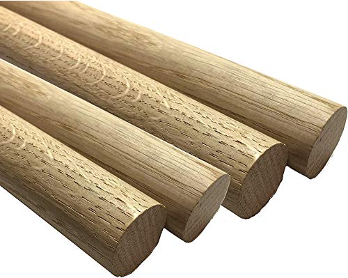 Oak Dowel 30mm x 440mm Length – Pack of 4 Dowels