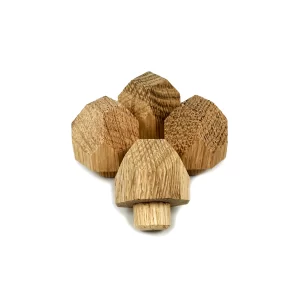 Perfectly Crafted Oak Octagonal Decorative Caps for a Professional Finish - 20mm x 20mm