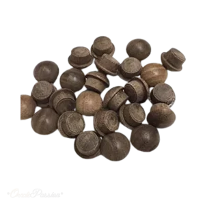 Walnut mushroom plug 6.5mm Pack of 50