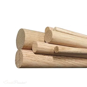 Oak Dowel 10mm x 1m Length - Pack of 2 Dowels